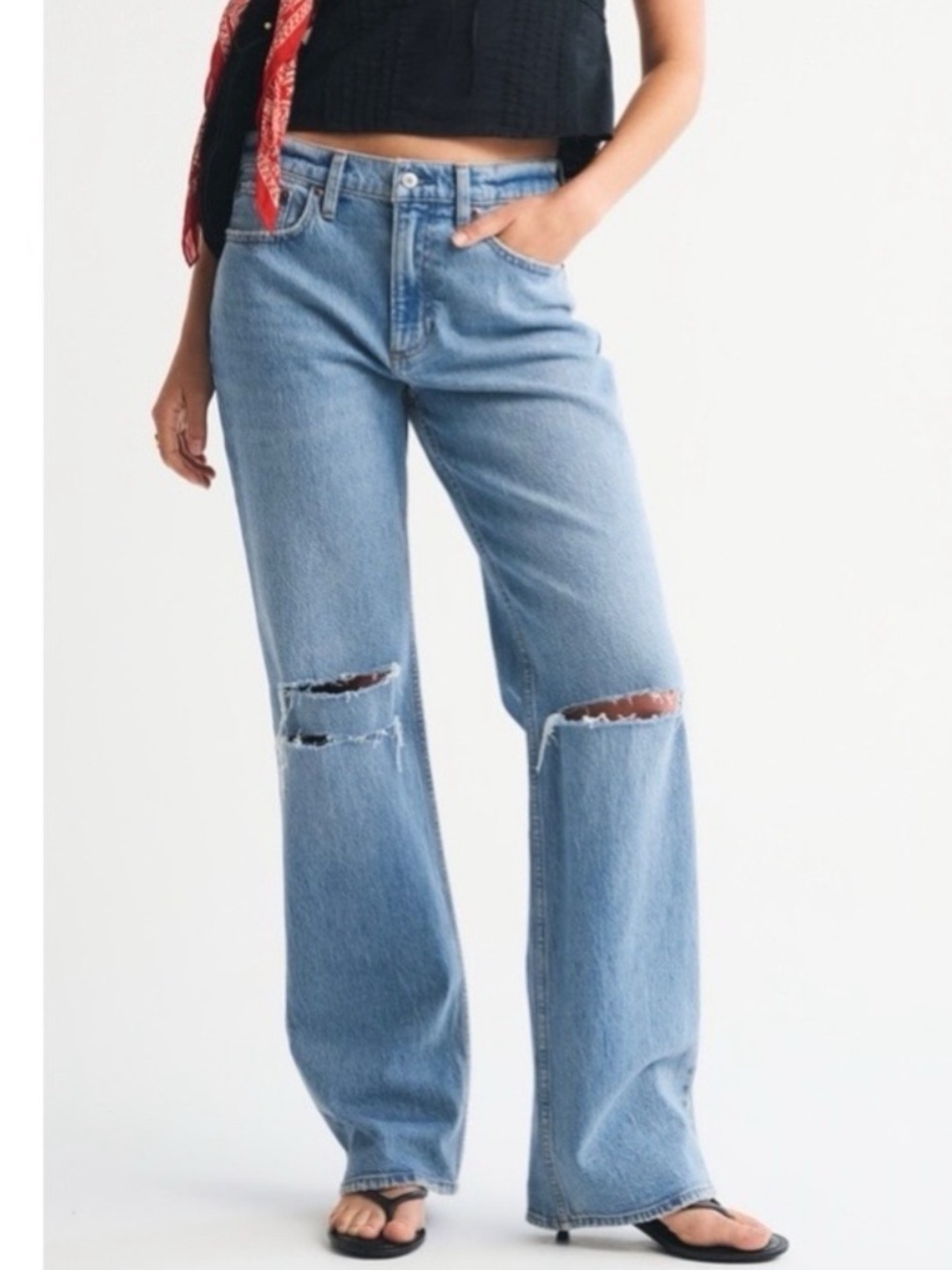 Abercrombie & Fitch Baggy Low Rise Jeans